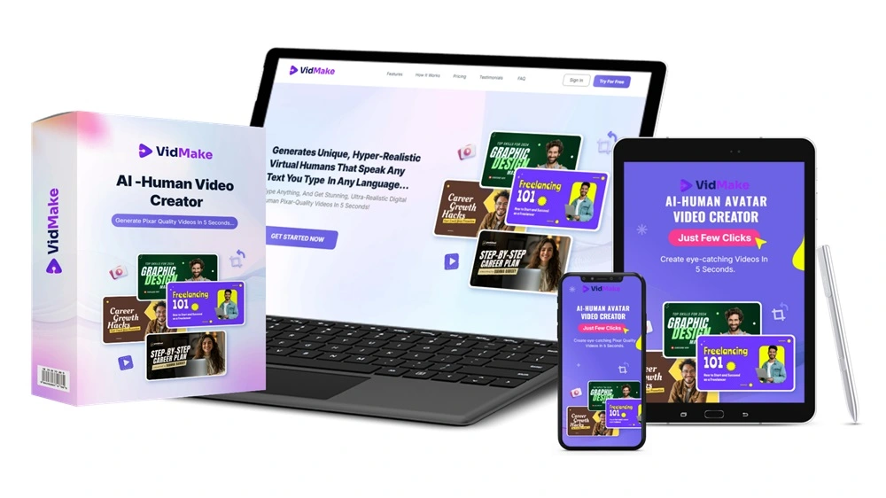 VidMake Review: AI Video Magic - You Can Set Yourself FREE And Save $1,000s!+ $43k Bonus!