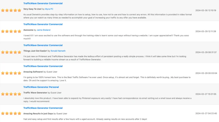 Trafficwave Generator Presell Page